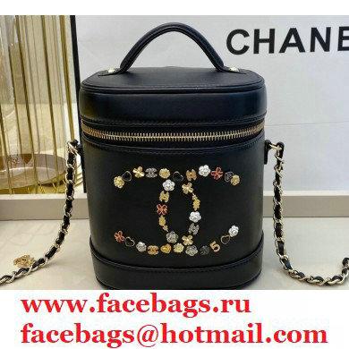 Chanel CC Charms Vanity Case Bag Black 2020 - Click Image to Close