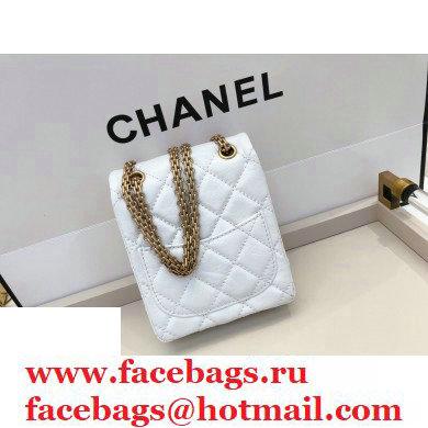 Chanel Calfskin 2.55 Reissue Phone Bag AS1326 White 2020