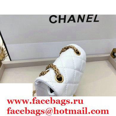 Chanel Calfskin 2.55 Reissue Phone Bag AS1326 White 2020