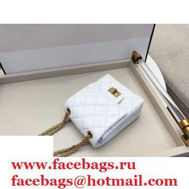 Chanel Calfskin 2.55 Reissue Phone Bag AS1326 White 2020 - Click Image to Close