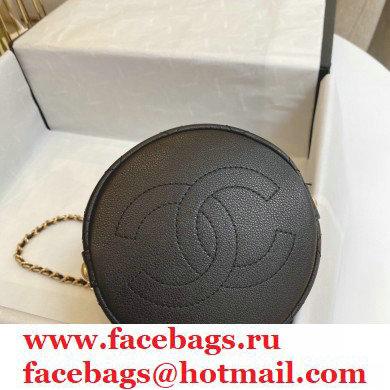 Chanel Calfskin and Tweed Small Drawstring Bucket Bag AS1478 Black 2020 - Click Image to Close