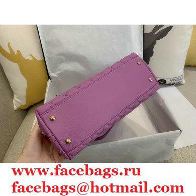 Chanel Coco Handle Medium Flap Bag Mauve with Top Handle A92991 Top Quality 7148