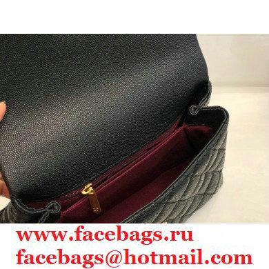 Chanel Coco Handle Small Flap Bag Black with Top Handle A92990 Top Quality 7147