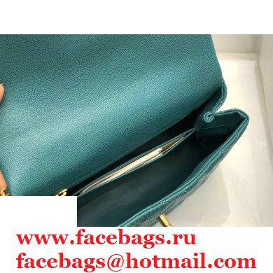 Chanel Coco Handle Small Flap Bag Green with Lizard Top Handle A92990 Top Quality 7147
