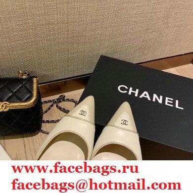 Chanel Coco Vintage Ballerina Flats Top Quality Creamy 2020