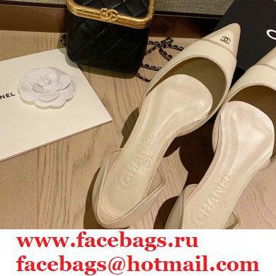 Chanel Coco Vintage Ballerina Flats Top Quality Creamy 2020