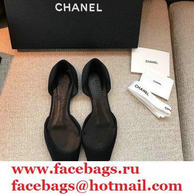 Chanel Coco Vintage Ballerina Flats Top Quality Satin Black 2020 - Click Image to Close