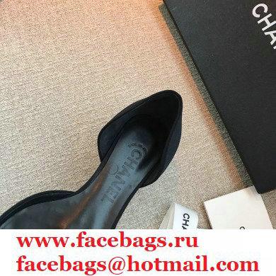 Chanel Coco Vintage Ballerina Flats Top Quality Satin Black 2020 - Click Image to Close