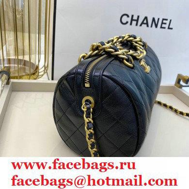 Chanel Grained Calfskin Bowling Bag AS1897 Black 2020