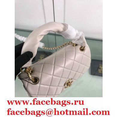 Chanel Lambskin Flap Bag with Handle AS2044 Off White 2020