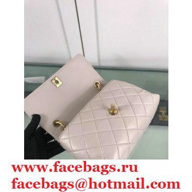 Chanel Lambskin Flap Bag with Handle AS2044 Off White 2020 - Click Image to Close