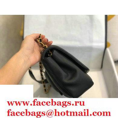 Chanel Lambskin Nude Flap Bag AS1178 Black 2020 - Click Image to Close