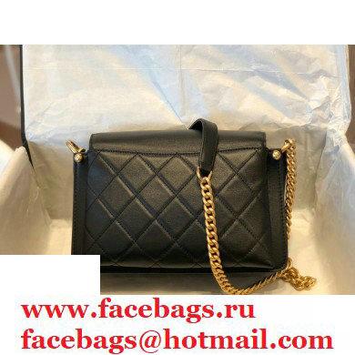 Chanel Lambskin Quilted Flap Bag Black/Gold 2020 - Click Image to Close
