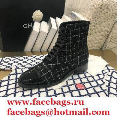 Chanel Logo Lace-Ups Ankle Boots CH20 2020 - Click Image to Close