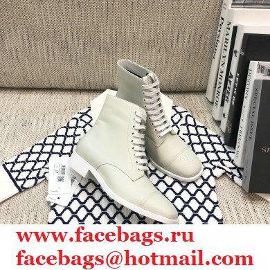 Chanel Logo Lace-Ups Ankle Boots CH24 2020