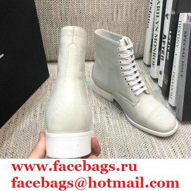 Chanel Logo Lace-Ups Ankle Boots CH24 2020 - Click Image to Close