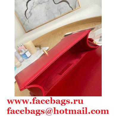 Chanel Medium Boy Flap Bag Red with Removable Logo Handle - Click Image to Close