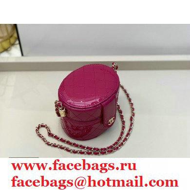 Chanel Metallic Lambskin Small Clutch with Chain Vanity Case Bag AP1573 Fuchsia 2020 - Click Image to Close
