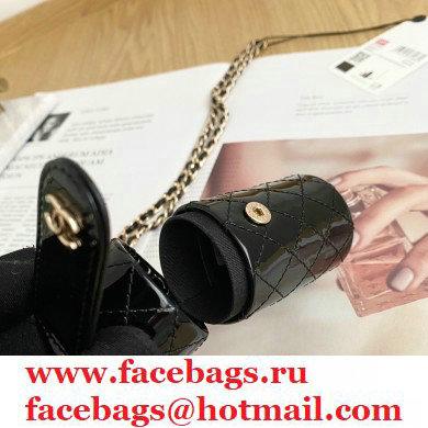 Chanel Patent Calfskin Lipstick Case AP1572 Black 2020 - Click Image to Close