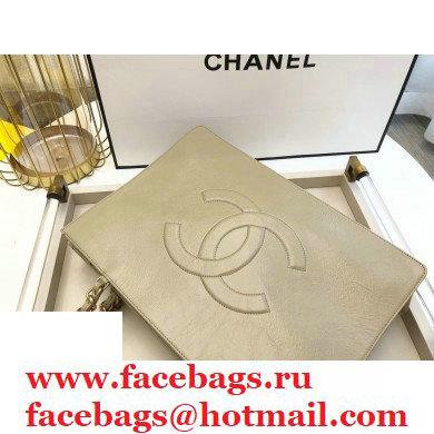 Chanel Shiny Aged Calfskin Horizontal Shopping Tote Bag AS1943 Beige 2020 - Click Image to Close