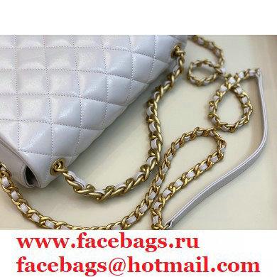 Chanel Shiny Lambskin Flap Bag AS1977 Pale Pink 2020 - Click Image to Close