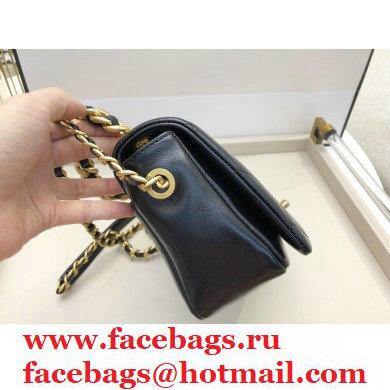 Chanel Shiny Lambskin Small Flap Bag AS1895 Black 2020