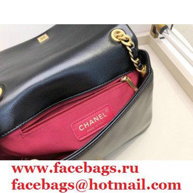 Chanel Shiny Lambskin Small Flap Bag AS1895 Black 2020