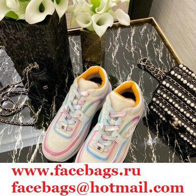 Chanel Top Quality CC Logo Sneakers G34360 White/Multicolor 2020
