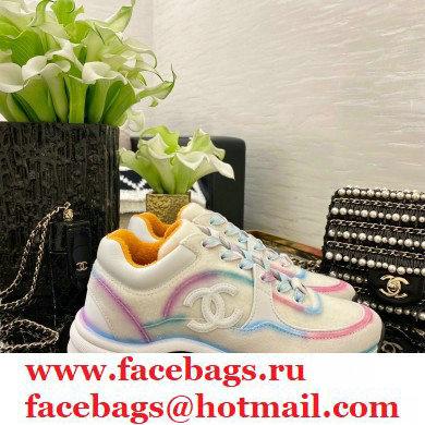 Chanel Top Quality CC Logo Sneakers G34360 White/Multicolor 2020
