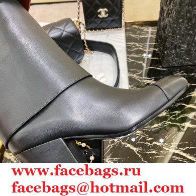 Chanel Top Quality Calfskin High Boots G36719 Black/Brown 2020