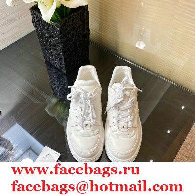 Chanel Top Quality Logo Sneakers G35063 White 2020