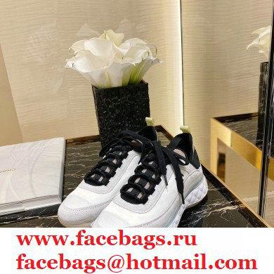 Chanel Top Quality Suede Calfskin and Nylon Sneakers G35617 White 2020