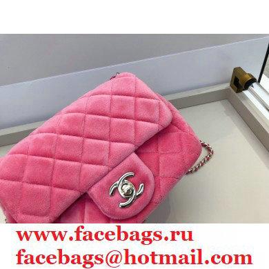 Chanel Velvet Strass Pearl Crush Mini Flap Bag AS1786 Pink 2020