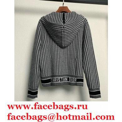 DIOR Black and White Houndstooth Cashmere JACKET 2020