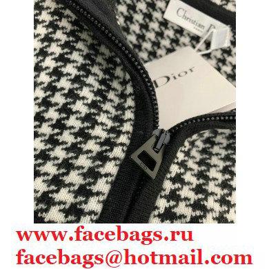 DIOR Black and White Houndstooth Cashmere JACKET 2020