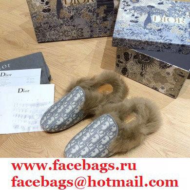 Dior Shearling Fur Slippers 07 2020