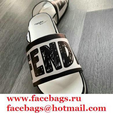 Fendi Roma Joshua Vides Fussbett Sandals Leather White 2020 - Click Image to Close