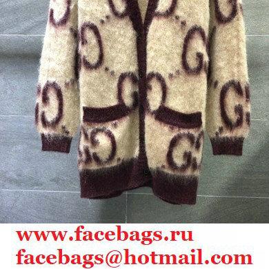 GUCCI Reversible GG mohair wool cardigan 2020 - Click Image to Close
