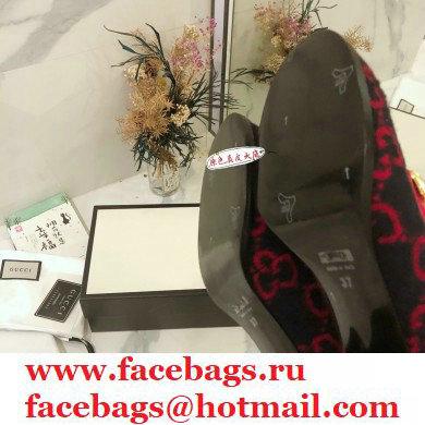 Gucci Heel 5.5cm GG Wool Loafers with Chain 2020 - Click Image to Close