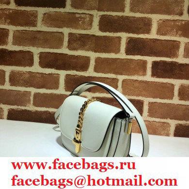 Gucci Sylvie 1969 Mini Shoulder Bag 615965 White 2020 - Click Image to Close