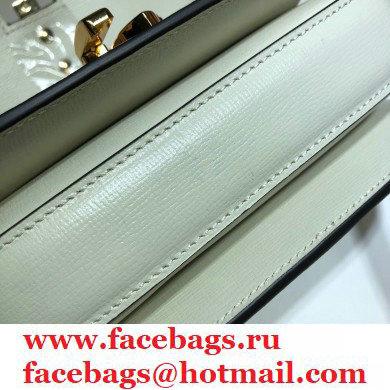 Gucci Sylvie 1969 Mini Shoulder Bag 615965 White 2020 - Click Image to Close