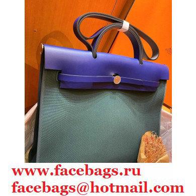 Hermes Herbag Zip 39 Bag in Original Qualityroyal blue/army green