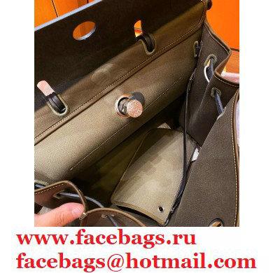 Hermes Herbag Zip 39 Bag in Original Quality black/army green