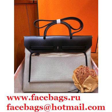 Hermes Herbag Zip Pegase Pop GM 39 Toile / Vache Hunter Leather Special Edition