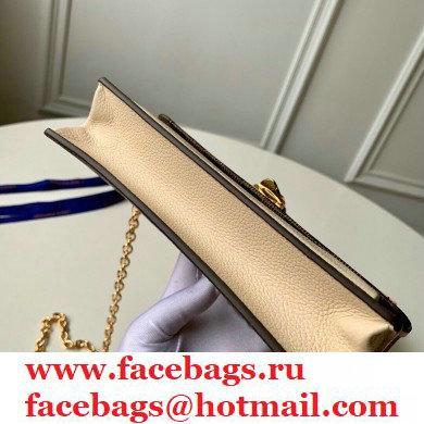 Louis Vuitton Damier Ebene Canvas Vavin Chain Wallet N60237 Creme - Click Image to Close