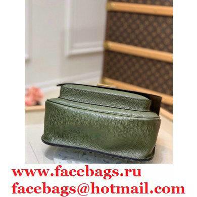 Louis Vuitton Grained Calf Leather Lockme Chain PM Bag M57067 Khaki Green 2020 - Click Image to Close
