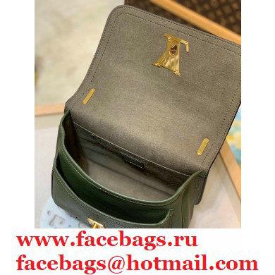 Louis Vuitton Grained Calf Leather Lockme Chain PM Bag M57067 Khaki Green 2020 - Click Image to Close