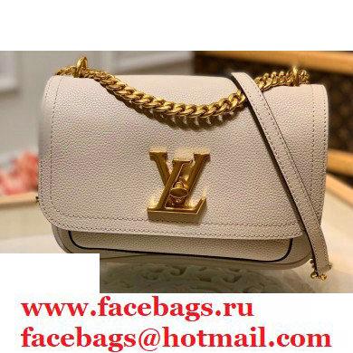 Louis Vuitton Grained Calf Leather Lockme Chain PM Bag M57072 Griege 2020 - Click Image to Close