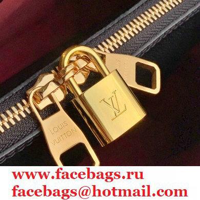 Louis Vuitton Grained Leather Montaigne MM Bag M45499 Black 2020 - Click Image to Close