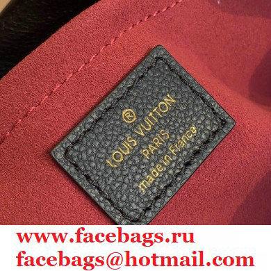 Louis Vuitton Grained Leather Montaigne MM Bag M45499 Black 2020 - Click Image to Close
